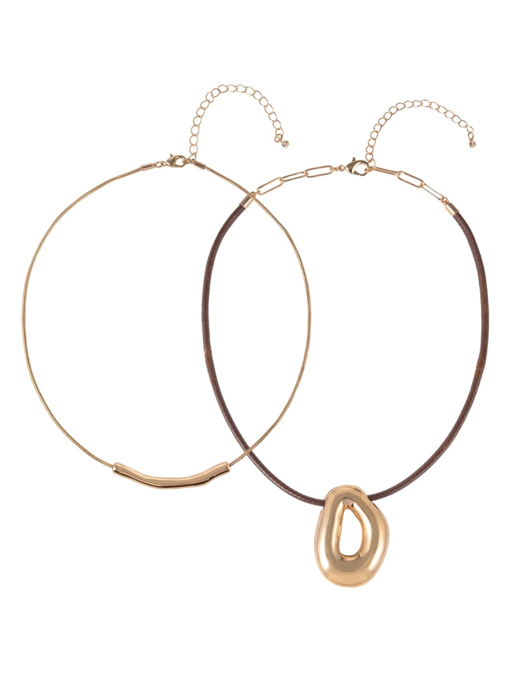 Gold Pendant Necklace Set - Picture 2 of 4